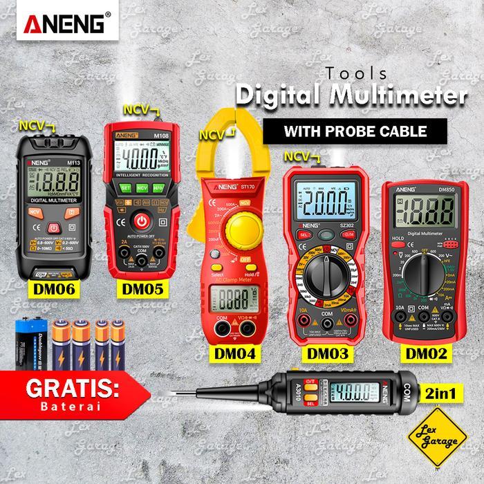 New - Multimeter Avometer Multitester Digital Tang Ampere Digital Aneng