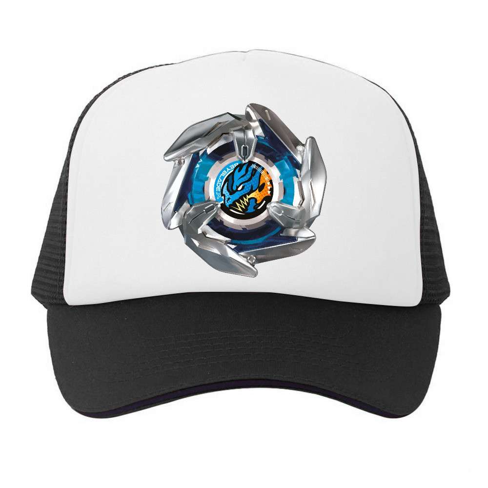 Topi Trucker Anime Beyblade X Gear Chip logo Dran dagger