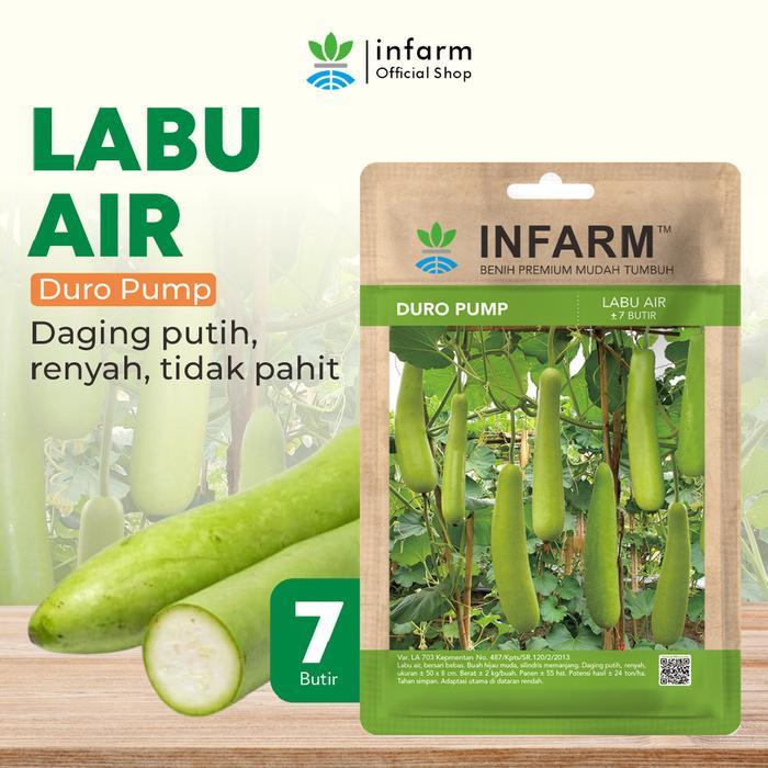 INFARM - Benih Labu Air Duro Pump, Bibit Labu Air Unggul Bibit Buah Labu Air Berkualitas Premium