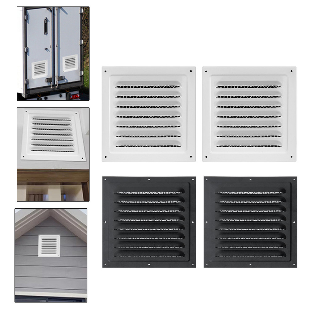 1/2pcs Stainless Steel Air Ventilation Cover Louver Ducting Ceiling Ventilation Grill Cover