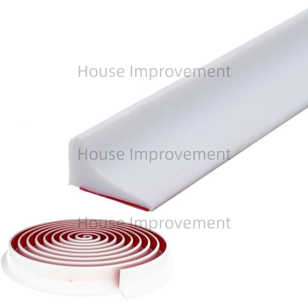 Kitchen Threshold Water Dam Self Adhes Silicone Waterproof Barrier Bathroom Shower Water Stopper