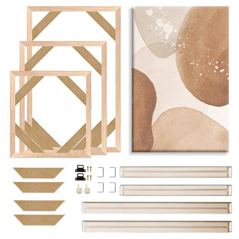 40x60 50x70 40x50cm Canvas Frame Wooden Frames Wooden Photo Oil Painting Canvas Diamond Painting