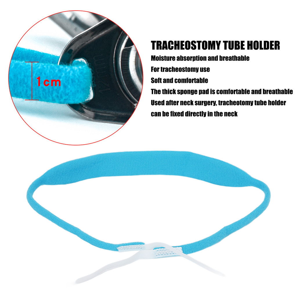 Tracheostomy Tube Collar Tracheostomy Tube Holder Hook And Loop Closure Reusable Tracheostomy Ties