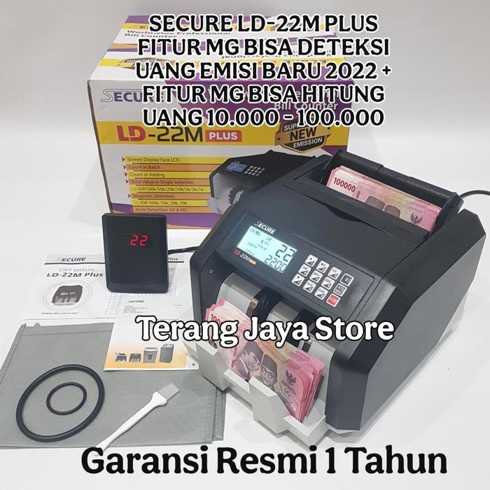 Mesin Penghitung Uang Secure Ld-22M Plus Money Counter Secure Ld22M+ Mesin Hitung Uang Secure