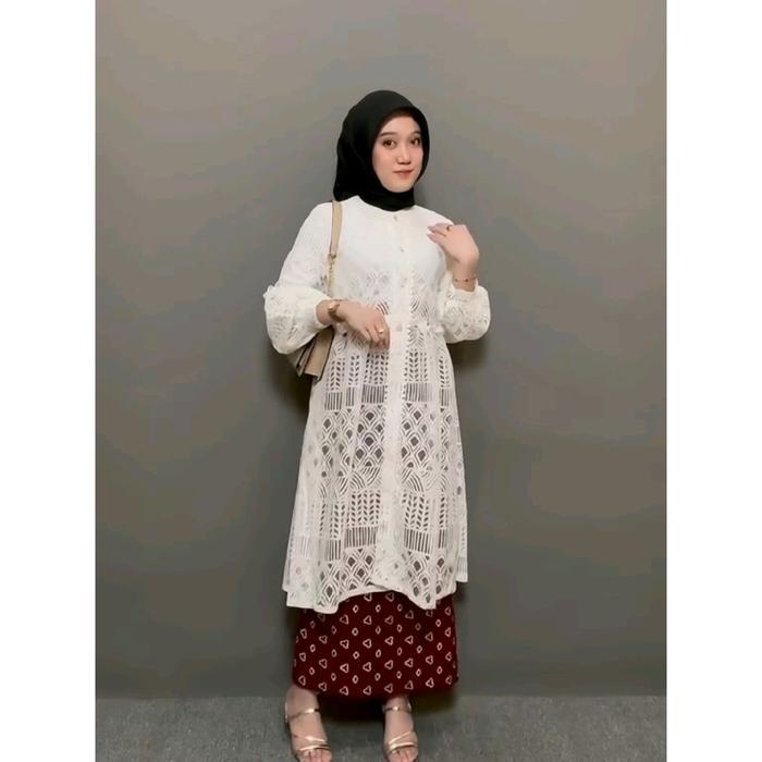 Outer Tunik Brocade Candy New Collection Atasan Wanita ADA JUMBO LD 120