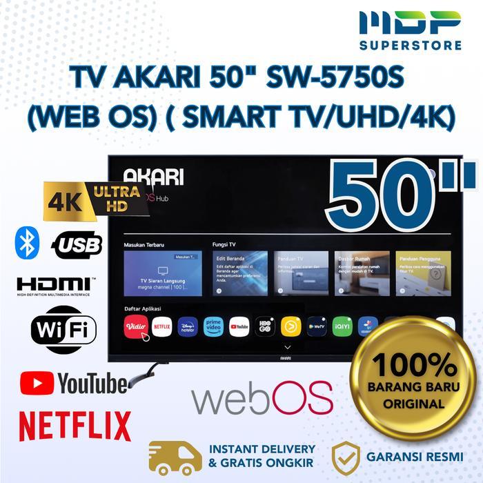 TV AKARI 50 INCH SW-5750S SMART WEBOS UHD TV 4K VOICE COMMENT - AKARI SW-5750S