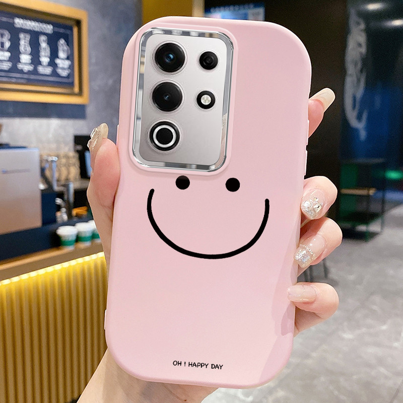 Casing Hp Untuk Itel S25 Ultra S23 Plus A80 Case Casing Senyum kematian pola Kesing HP Cesing bulat 