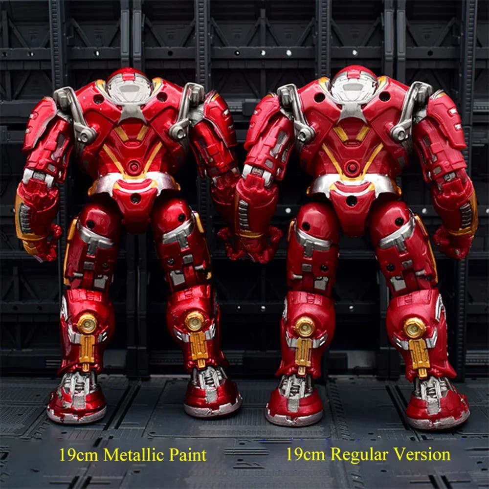 Marvel The Avengers Action Figure Hulkbuster Statue Collect Model Metallic Paint Figurine Desk Decor