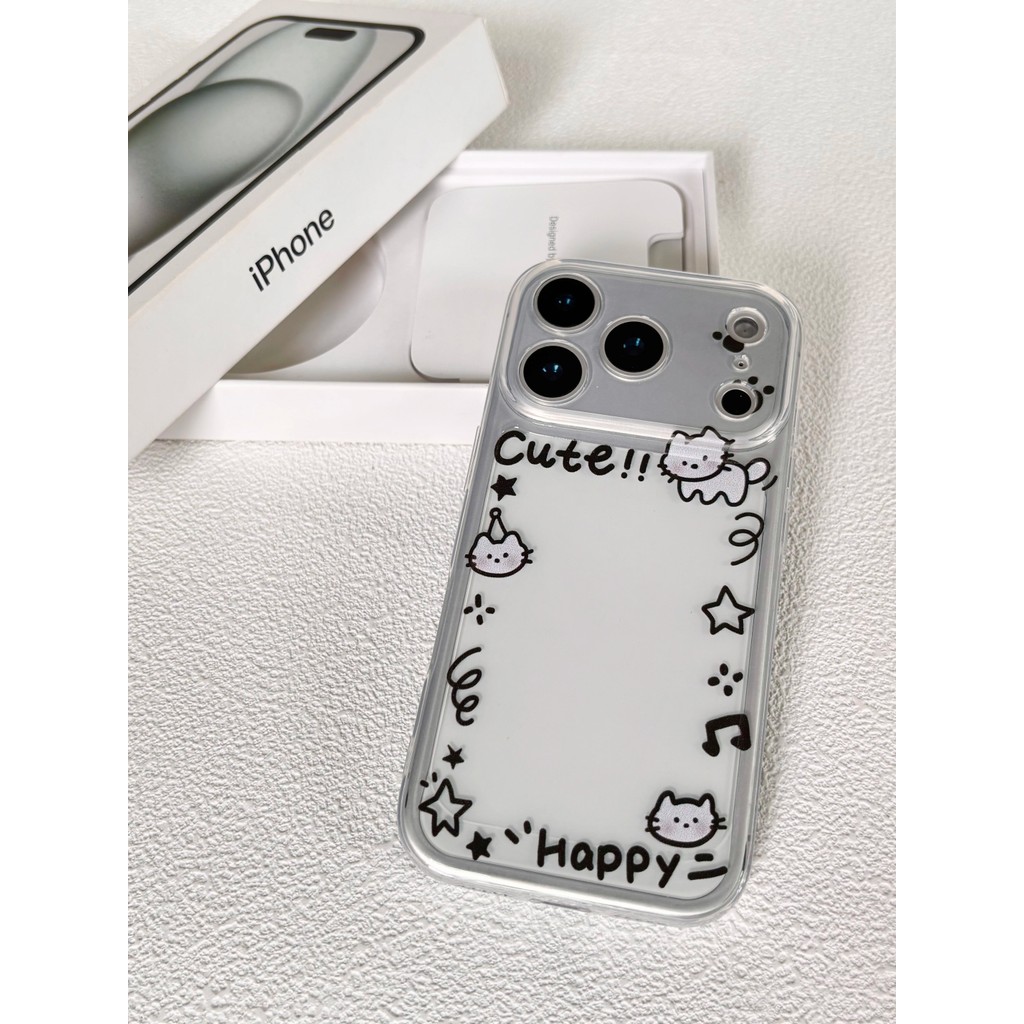 Musik Kucing Lucu Case Untuk Iphone 16 Pro Max 17 Air 17 Pro Max Xr 14 13 12 Mini 16E X Xs 15 Plus 1