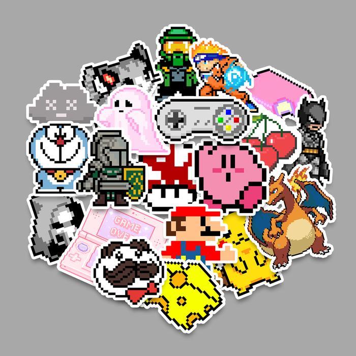 STICKER PACK - PIXEL ART STICKER KOPER STICKER TUMBLER STICKER LAPTOP HELM