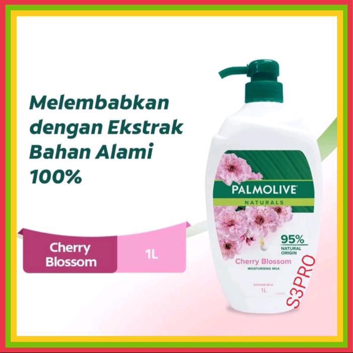 Palmolive sabun mandi 1 liter Cherry Blossom. Sabun mandi cair