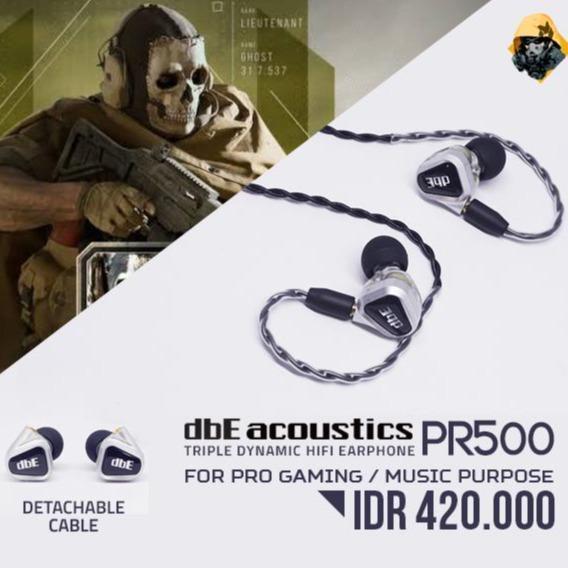 dbE PR500 Triple Dynamic Driver Hifi Earphone Gaming / Music Earphone