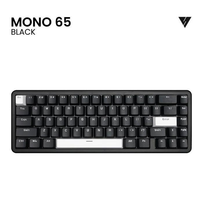 Vortexseries Mono Series Wired Gasket Mount Mechanical Keyboard Hotswappable Mono 65 Terbaru 