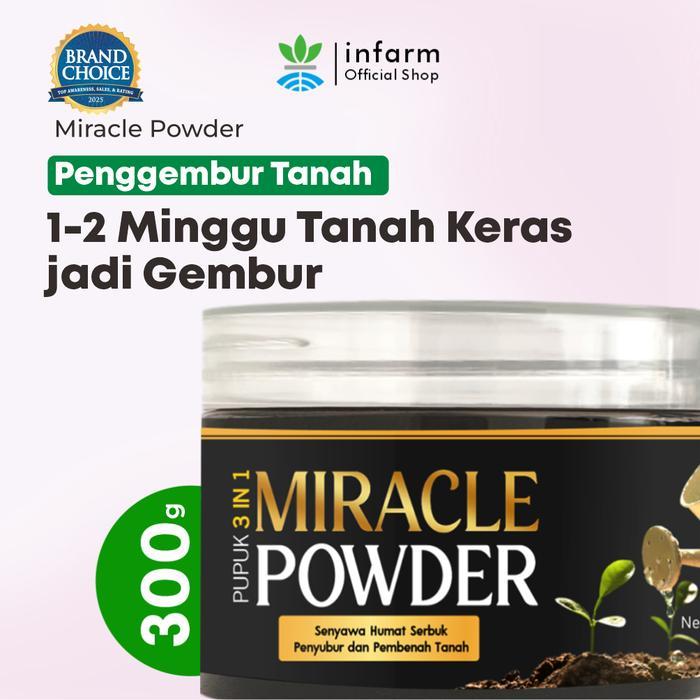 INFARM - INFARM Miracle Powder Pupuk Asam Humat 300 Gram Pupuk Pembenah Tanah & Penyubur Sayuran