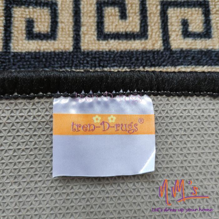 Tren-D-rugs Karpet Lantai Kamar Bulu Permadani Monochrome NMs 5