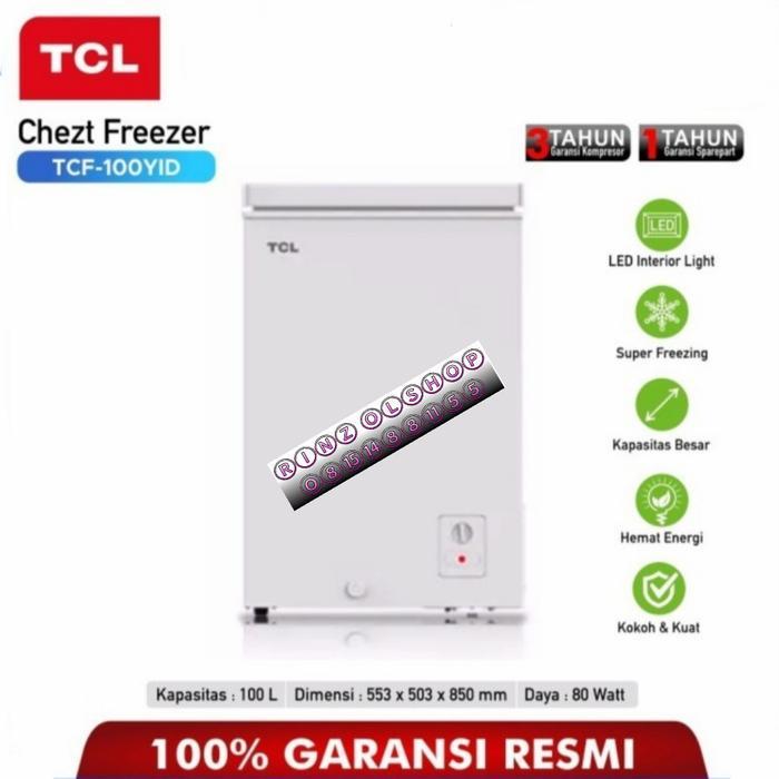 CHESH FREEZER TCL TCF-100YID LEMARI PEMBEKU TCF100YID 100 LITER