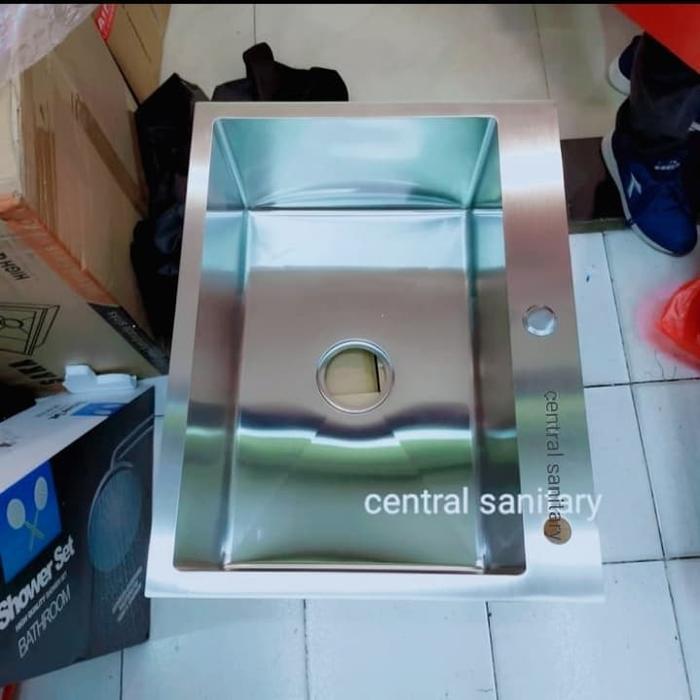 Kitchen Sink Stainless/Bak Cuci Piring Stainles Kotak Minimalis