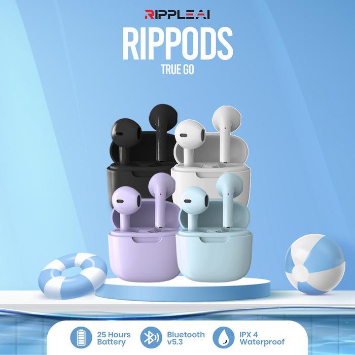 Amino Neutrik - Ripple Rippods True Go Tws Headset Bluetooth Earphone Mini Earbuds Handsfree Garansi