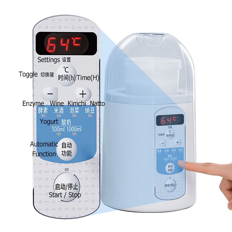 Smart Greek Yogurt Maker Timable Automatic Thermostatic Natto Enzyme Fermenter Temperature