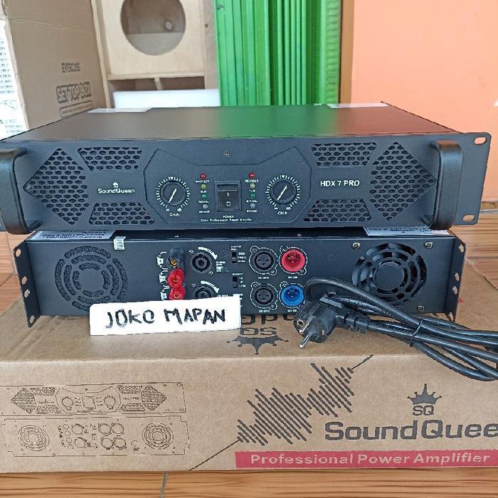 POWER SoundQueen HDX 7 PRO Amplifier Profesional Power Amplifier dengan Kontrol Volume dan Mode