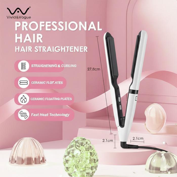 Vivid&Vogue Onlife 2in1 Hair Styler Hiron Catokan Ceramic Tourmaline Pelurus & Pengeriting