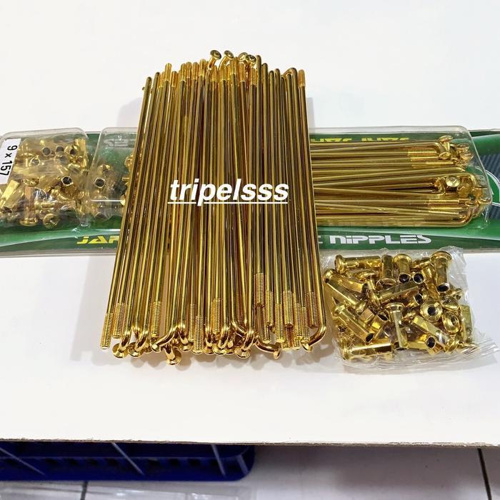 Promo Jari Jari Ruji Gold & Rainbow Pelangi Velg Ring 14 Ring 17 Jupiter Mx / Vega R New / Vixion /