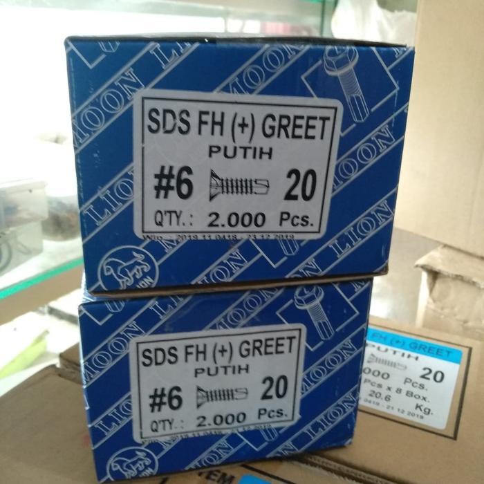 "New" #6x3/4 Sekrup GRC SDS / kalsiboard / Calci Screw