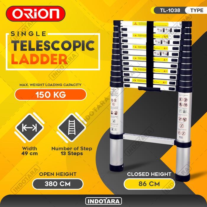 Tangga Lipat Teleskopik 3.8M - Orion Telescopic Ladder TL-1038