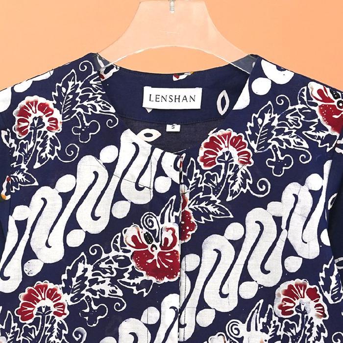 Tunik Wanita Batik " Kina" Navy