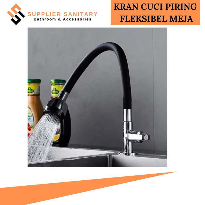 Kran cuci piring flexibel/kran wastafel meja/kran tancap minimalis Pvc