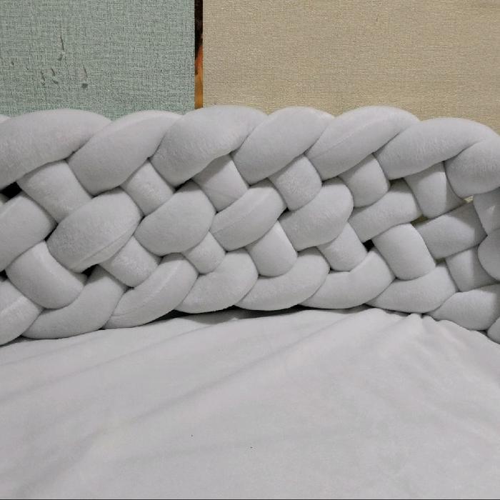 TERLARIS Bantal bumper kepang 6. bantal penghalang box bayi. braided pillow baby crib