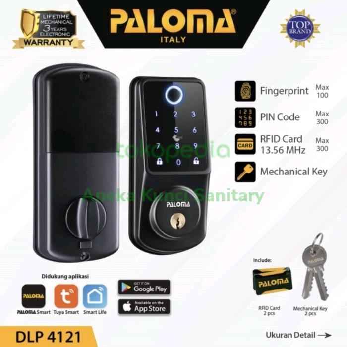 PALOMA DLP 4121 DIGITAL LOCK SMART HOME DOOR KUNCI PINTU DEADBOLT WIFI