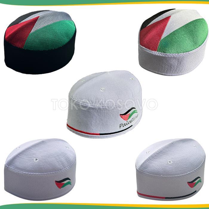 PECI MALAYSIA MOTIF TEROMPAH NABI, PALESTINA, KEMBANG, WAJIK, KOPIAH HAJI PRIA SONGKOK MALAISIA