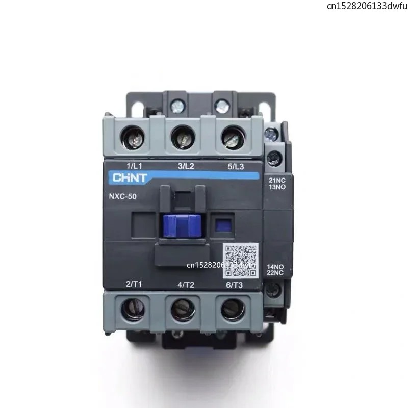 PROMO HARI INI CHINT NXC-50 50A LC1D LC1 AC Contactor CJX2-5011 NO NC 3-Phase DIN Rail Mount Electri