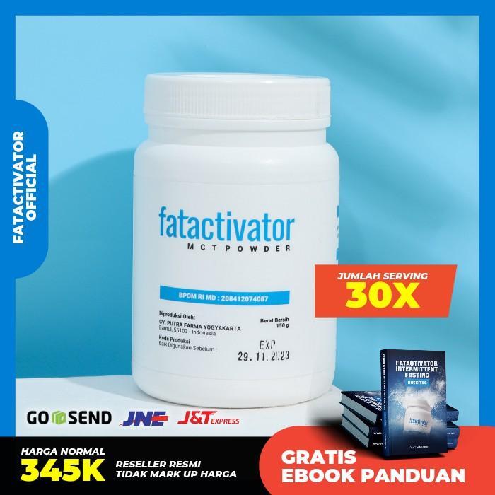 FATACTIVATOR MCT OIL POWDER 150 GRAM 30 SERVING UNTUK CAMPURAN MINUMAN KOPI DAN TEH