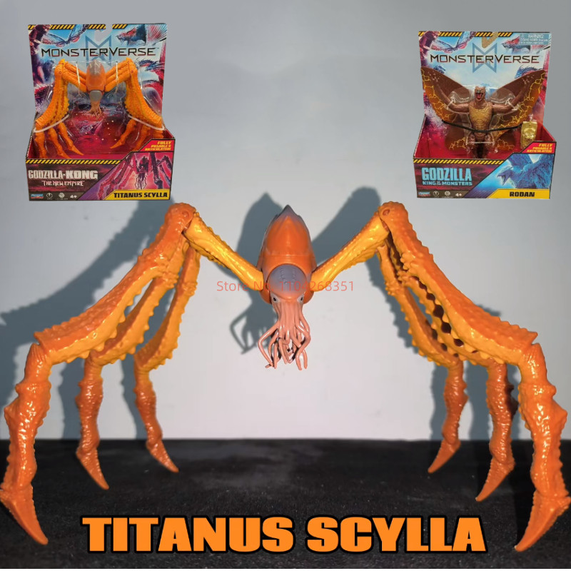 Playmates Empire Godzilla Vs Kong Anime Action Figure Titanus Scylla Rodan Doll Model Toys Collect