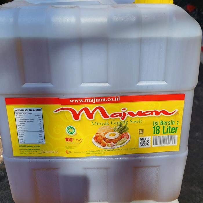 Minyak Goreng Majuan 18Liter Jerigen