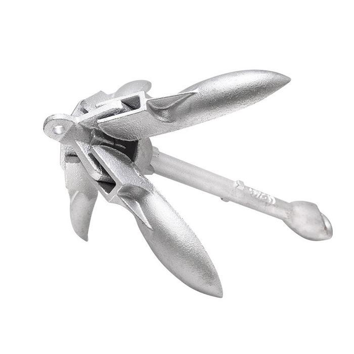 Jangkar Perahu Karet Kayak Anchor 0.7kg/1.5kg Jangkar Kayak Jangkar Kapal Lipat Alat Kapal