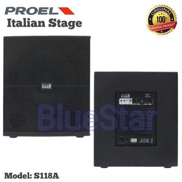 PROMO AKHIR TAHUN Spesial Promo Subwoofer Aktif Proel Italian Stage S118A Original Proel S 118 A - 1