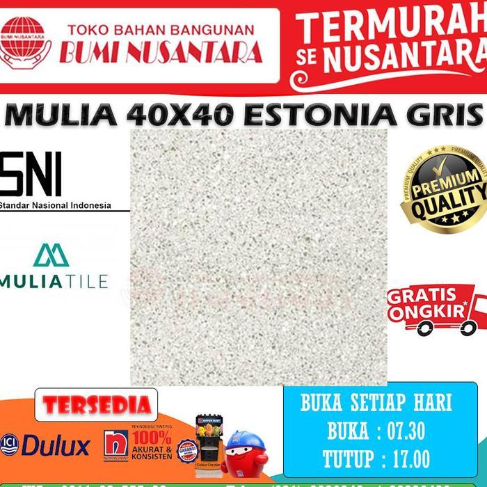 KERAMIK LANTAI 40X40 ESTONIA GRIS MULIA KERAMIK LANTAI 40X40 ESTONIA
