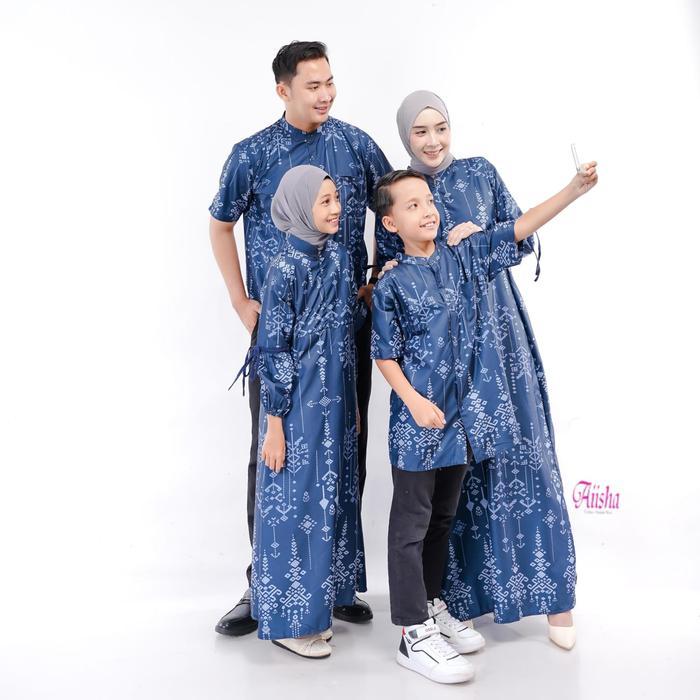 (SPESIAL RAMADHAN) AIISHA INDONESIA BAJU LEBARAN KELUARGA ZAMIA SARIMBIT KELUARGA MOTIF ETNIK BAHAN