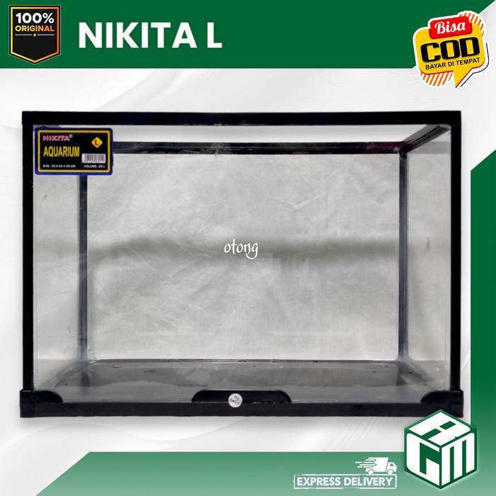 NIKITA SIZE L LARGE BESAR AQUARIUM IKAN REPTIL HAMSTER AKRILIK TRISET