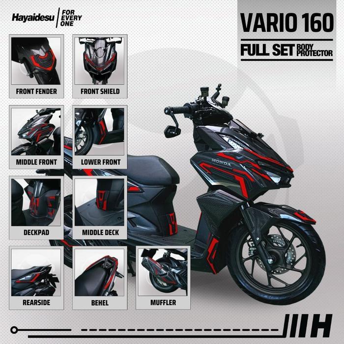 ORIGINAL Hayaidesu Vario 160 / Click 160 Full Set Body Protector Cover READY STOCK