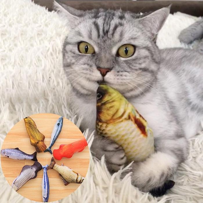 Promo Mainan Kucing Ikan Catnip 20Cm Murah