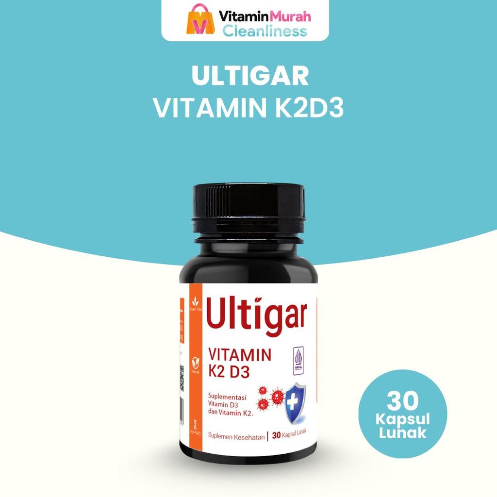 ULTIGAR VITAMIN K2 D3 SUPLEMEN KESEHATAN ISI 30 & 100 KAPSUL LUNAK