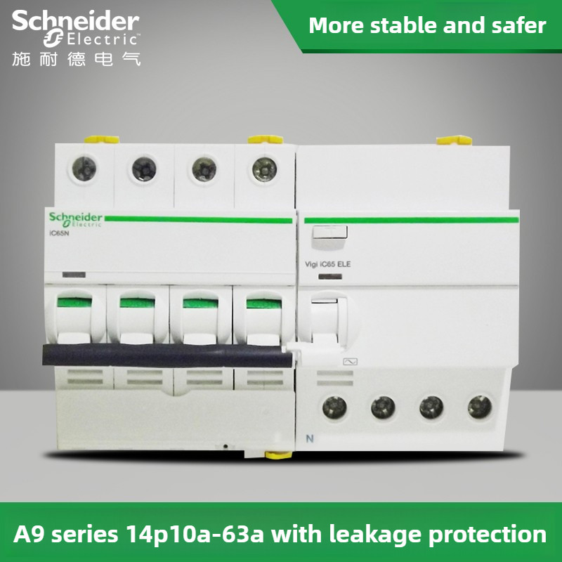 Schneider Electric A9 Air Circuit Breaker iC65N 1P 2P 3P 4P 6/80A Leakage Main Switch Ensuring Safe