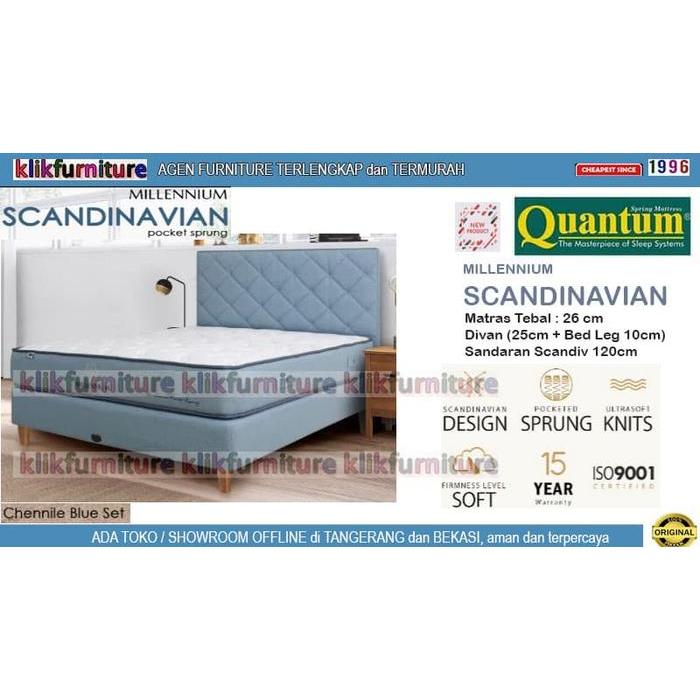 Millennium Scandinavian (set 180x200cm) Pocket Quantum Springbed