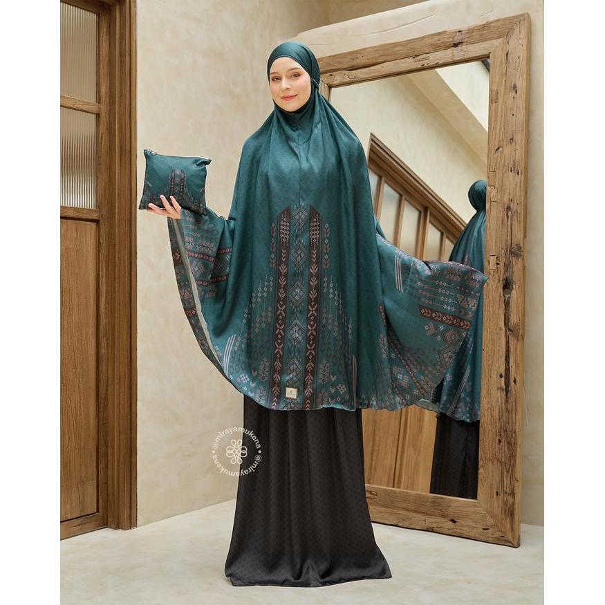 Mukena Travel Printing Miraya Serene Emerald