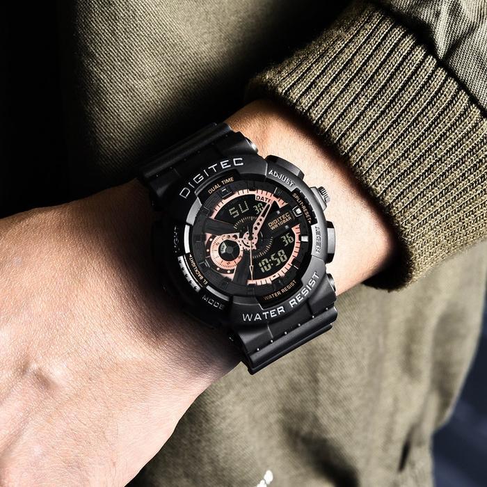 Sedia Digitec DA-2020T Jam Tangan Pria Double Time DA2020T 2020 2020T GA110