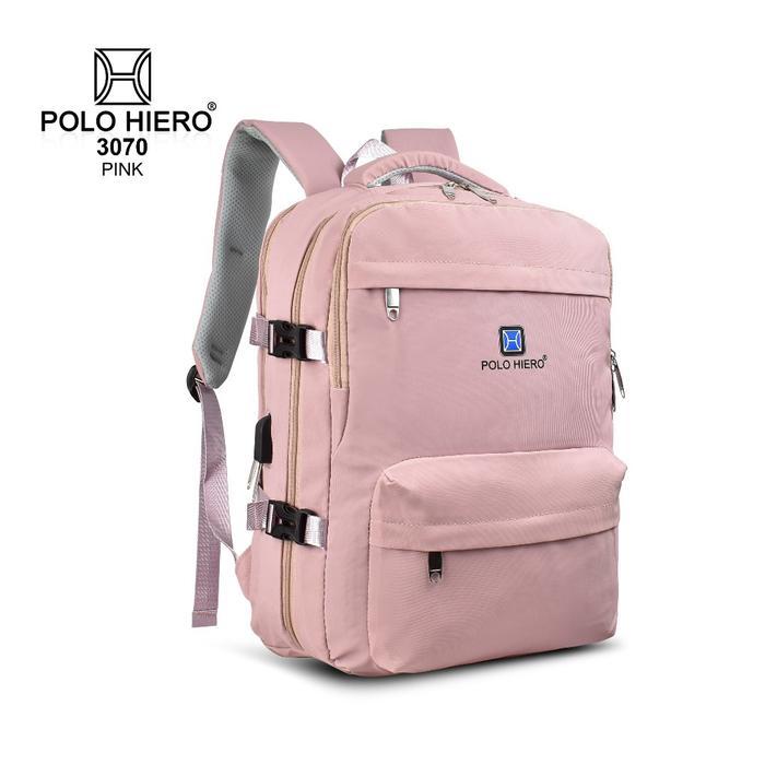 Tas Ransel Polo Hiero 3070 Tas Backpack Koper Tas Travel Kerja Ready stok